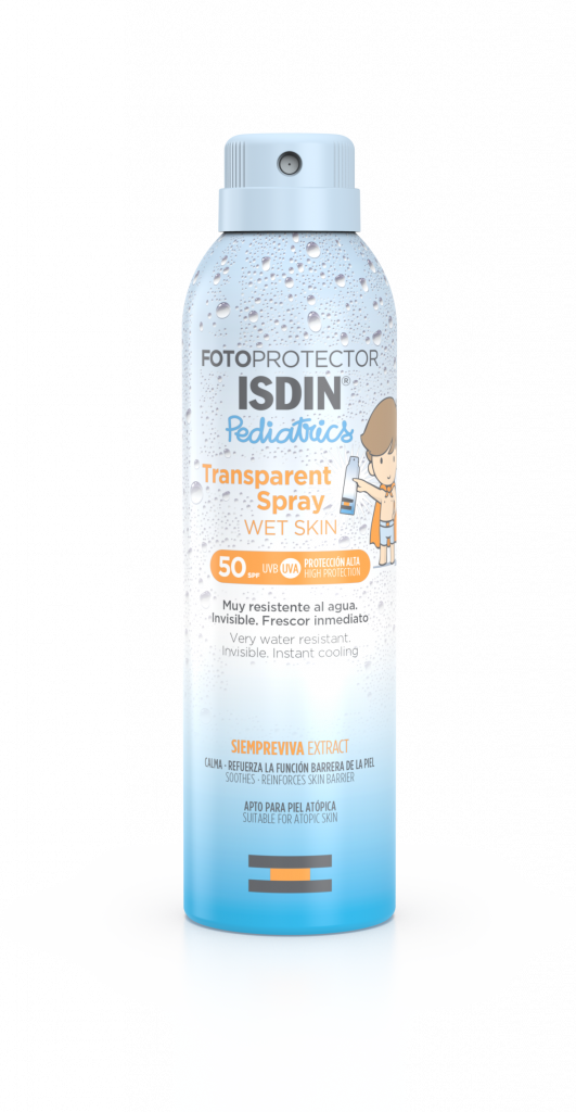 Isdin Pediatrics Transparent Spray Wet Skin